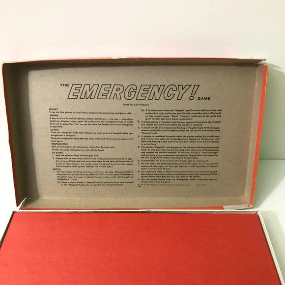 Vintage 1974  The Emergency Board Game Milton Bradley TV Show Incomplete - Picture 7 of 16